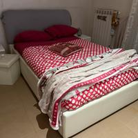 Letto 1 piazza e mezza a cassettore e materasso