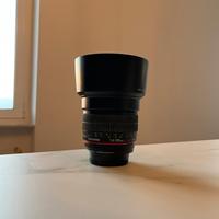 Samyang 85mm F 1.4 (focus manuale) attatto Nikon