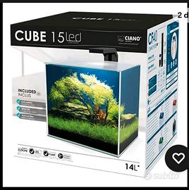 cubo 15 litri ciano NUOVO