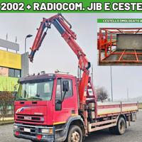 Eurocargo 120 gru + jib +radiocomando + cestello