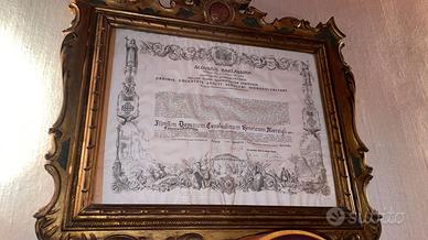 Documento in cornice di Luigi Aloysius Barlassina