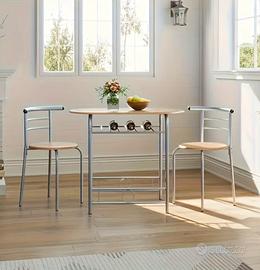 Set tavolino con due sedie nuovo imballato