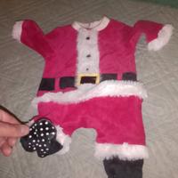 Tutina 3/6 mesi babbo natale spalle 20 sotto ascel