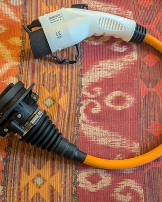 Adattatore per auto elettrica da Tipo 1 Tipo 2