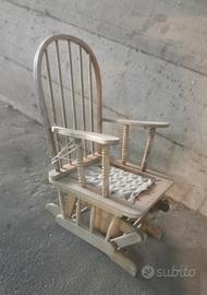 Antica Sedia a dondolo vintage 