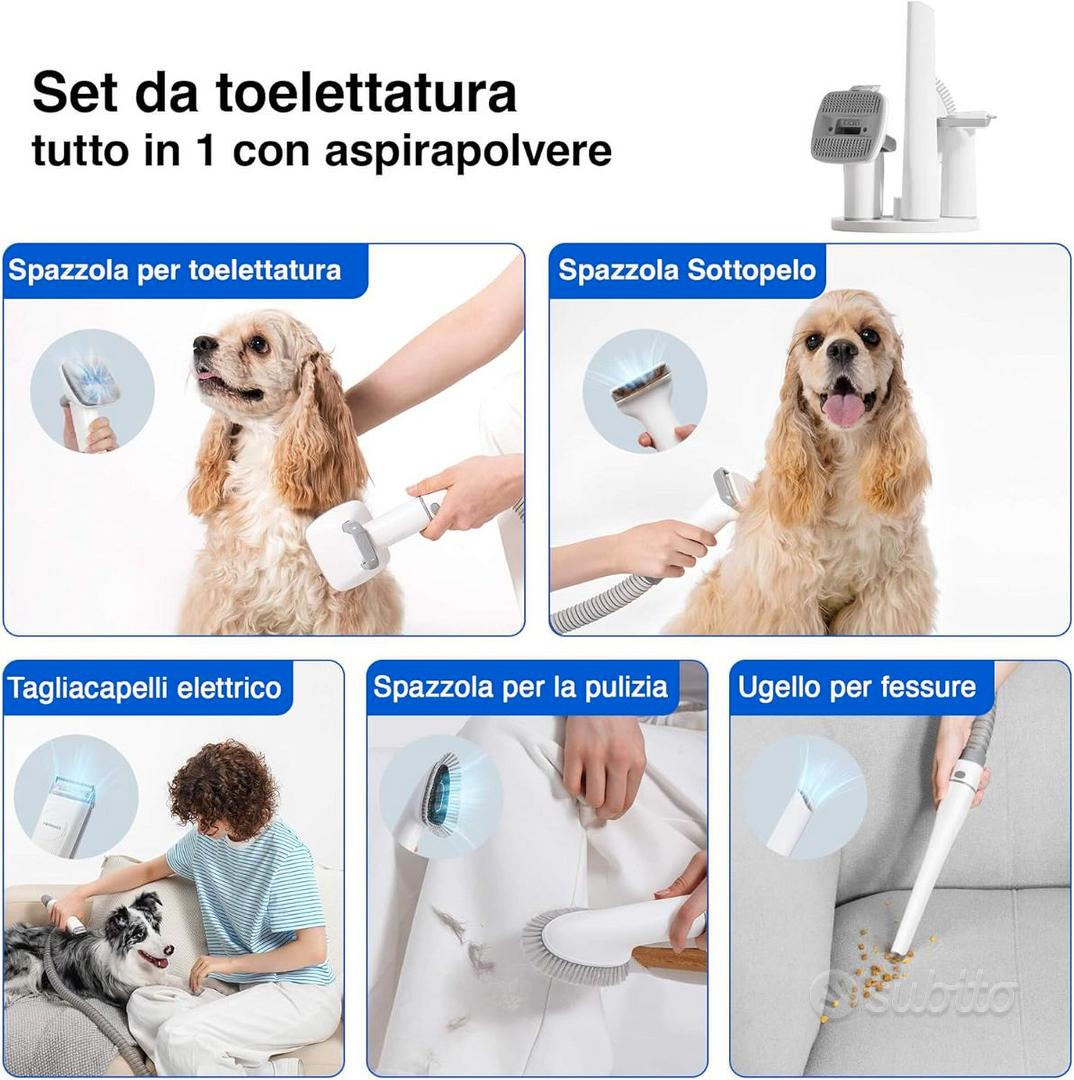 Tosatrice aspira peli toelettatura cani gatti ecc. - Accessori per animali  In vendita a Forlì-Cesena