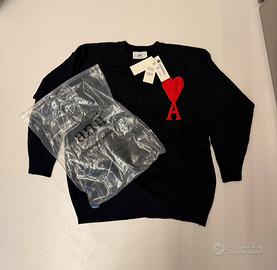 maglione ami paris nero taglia m