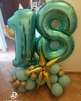 Composizione Palloncini Diciottesimo