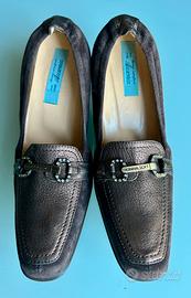 Scarpe eleganti marroni/oro tacco medio