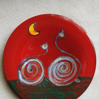 Piatto ceramica dell'artista Silvano d'Orsi