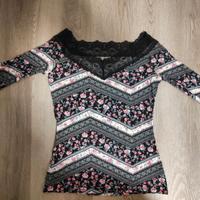 maglia donna Tezenis-taglia L-pizzo-fiori
