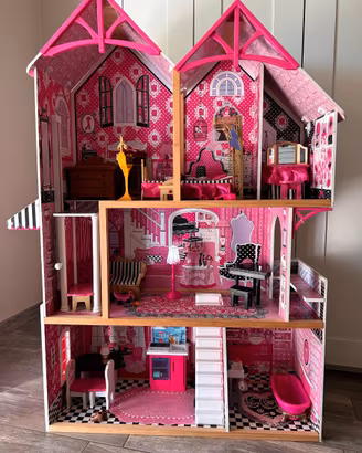 Casa bambole/ barbie in legno kidkraft