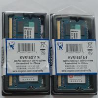 MEMORIE RAM KINGSTON 8 GB (2 x 4 GB) DDR3 1600 MHz