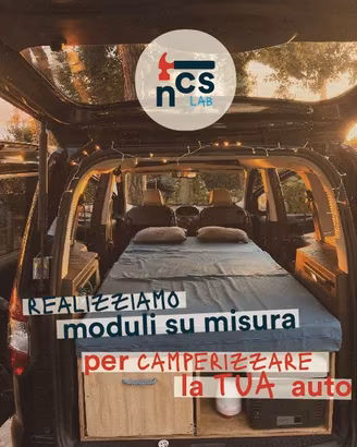 Modulo su misura camperizzazione auto