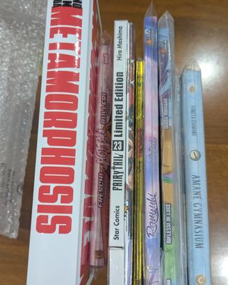 Lotto 20 - manga vari, rari, signed 