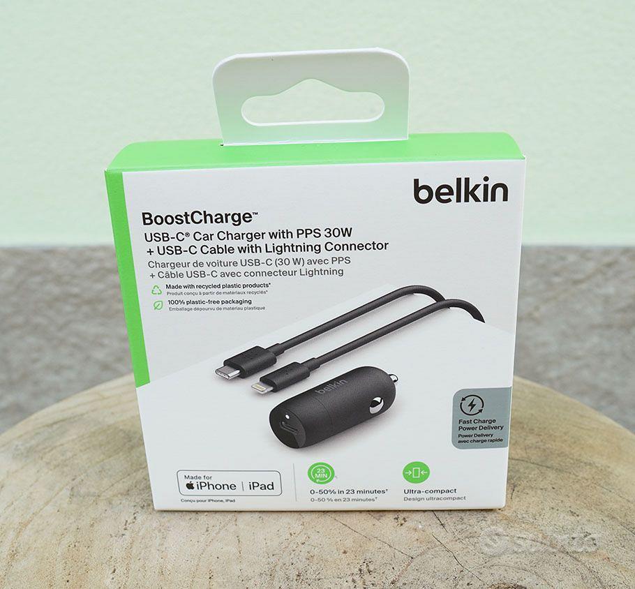 Carica auto Belkin BOOST CHARGE 30W - Telefonia In vendita a Ferrara