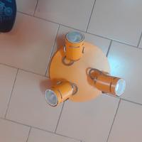 lampadario a 3 luci orientabili