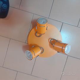 lampadario a 3 luci orientabili