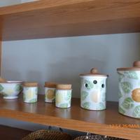 Set vasi da cucina + mortaio