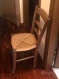 Sedie impagliate primi 900