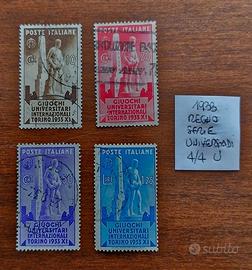 REGNO D'ITALIA - 1933 – GIOCHI UNIVERSITARI