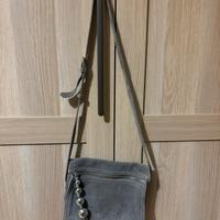 Borsa tracolla grigia Zara