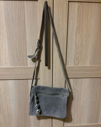 Borsa tracolla grigia Zara