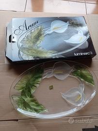 Piatto da portata Arum di cristallo luminarc