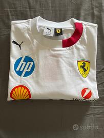 T-shirt Puma Ferrari oversize bianca 2025
