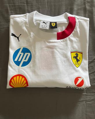 T-shirt Puma Ferrari oversize bianca 2025