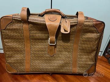valigia vintage Fendi con monogramma FF