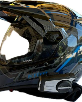 Casco KLIM KRIOS PRO Mekka Kinetik Blue + SENA 50C