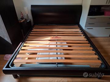 Letti matrimoniale struttura + rete a doghe
