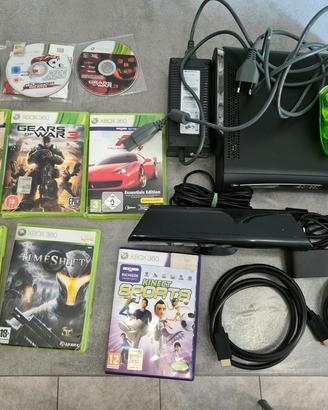 Xbox 360 + Kinect + Controller + 9 Giochi