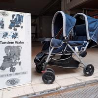 Passeggino duo gemellare + sedia da tavolo
