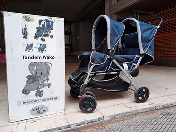 Passeggino duo gemellare + sedia da tavolo