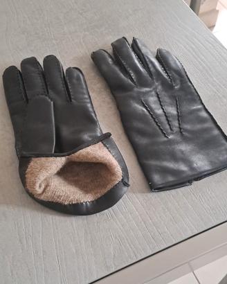 Guanti in vera pelle foderati in Lana Cashmere