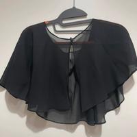 Mantellina coprispalle in rete nera