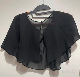 Mantellina coprispalle in rete nera