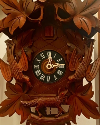 Orologio a cucù artigianale in legno