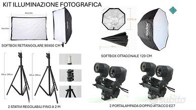 KIT ILLUMINAZIONE FOTOGRAFICA