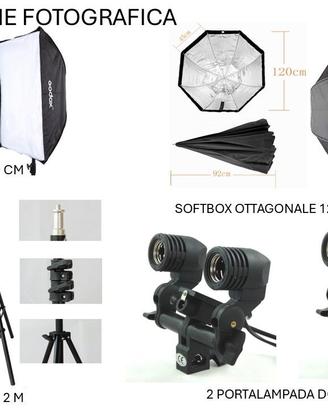 KIT ILLUMINAZIONE FOTOGRAFICA