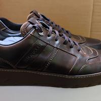 MONCLER sneakers pelle marrone 44