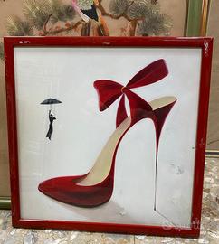 Dipinto di circa 30x30 di matrice surrealista 