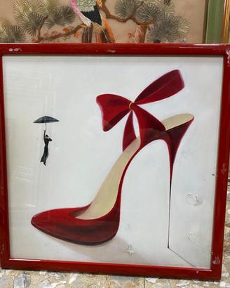 Dipinto di circa 30x30 di matrice surrealista 