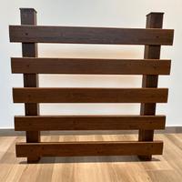 Recinzione in alluminio tinta legno