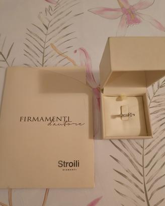 Anello Solitario Stroili Oro Bianco 18k 0.2 carati
