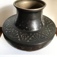 House Doctor vaso etnico in ottone decorato a mano