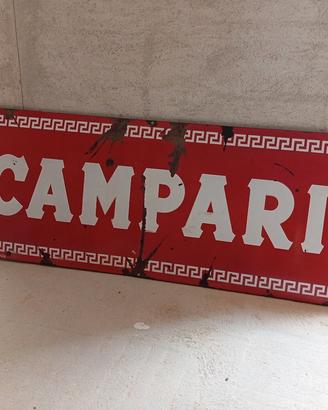 Insegna Smaltata Campari Cavalieri Vicenza Targa