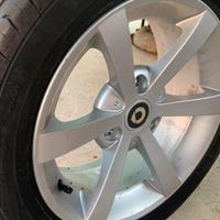 4 ruote con cerchioni per smart